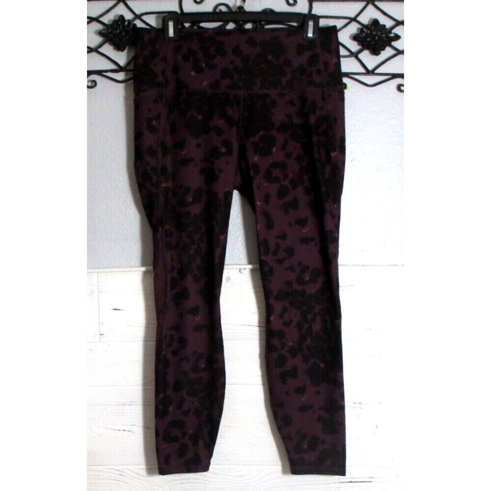 All In Motion Women's Activewear Pants Size XL Burgundy Elastic Waist
